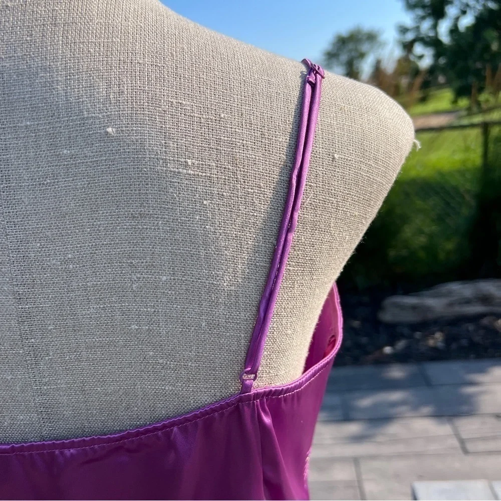 Esprit Purple Satin Tank Top - Picture 8 of 11
